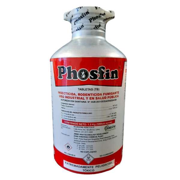 PHOSFIN - INSECTICIDA FUMIGANTE - FRASCO X 500 TABLETAS